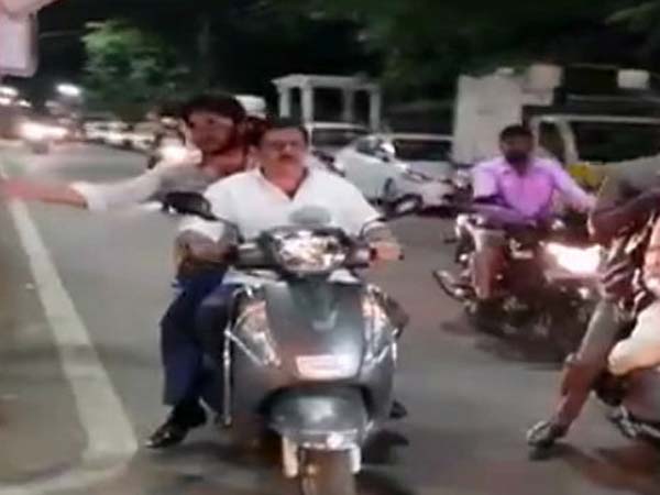 ಪೊಲೀಸರ ಮುಂದೆಯೇ ಸಂಚಾರಿ ನಿಯಮ ಉಲ್ಲಂಘಿಸಿದ ಶಾಸಕ ಜಮೀರ್ ಅಹ್ಮದ್