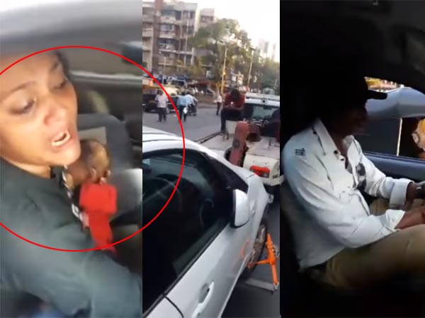 ಮಗುವಿಗೆ ಸ್ತನಪಾನ ಮಾಡುತ್ತಿದ್ದಾಗ ಕಾರನ್ನು ಎಳೆದೊಯ್ದ ಪೊಲೀಸರು..!! ಮಗುವಿಗೆ ಸ್ತನಪಾನ ಮಾಡುತ್ತಿದ್ದಾಗ ಕಾರನ್ನು ಎಳೆದೊಯ್ದ ಪೊಲೀಸರು..!!