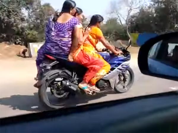 ಸೀರೆ ಉಟ್ಟ ಮಹಿಳೆಯರ ಯಮಹಾ ಬೈಕ್ ಸವಾರಿ - ವಿಡಿಯೋ ವೈರಲ್ 