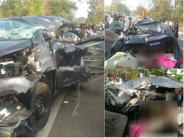 ಕಾರಿಗೆ ಅಡ್ಡ ಬಂದ ಬಾಲಕಿ- ಬಚಾವ್ ಮಾಡಲು ಹೋಗಿ ಐವರು ದುರ್ಮರಣ