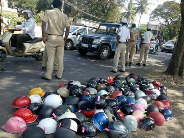 ಹಾಫ್ ಹೆಲ್ಮೆಟ್ ವಿರುದ್ಧ ಭರ್ಜರಿ ಕಾರ್ಯಚರಣೆ- ಬೈಕ್ ಸವಾರರಿಗೆ ಬಿಗ್ ಶಾಕ್.... 