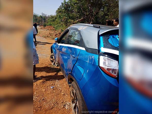 ವೇಗದ ಚಾಲನೆಯಲ್ಲಿದ್ದಾಗ ಪಂಚರ್- ಮೂರು ಬಾರಿ ಪಲ್ಟಿ ಹೊಡೆದ ಟಾಟಾ ನೆಕ್ಸಾನ್