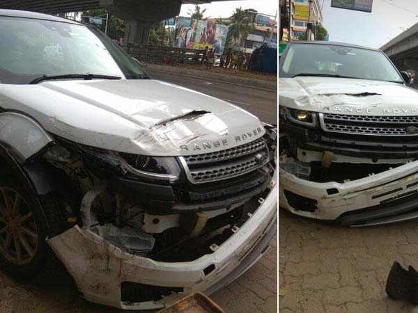 ಸಿಗ್ನಲ್ ಜಂಪ್ ವೇಳೆ ಎಡವಟ್ಟು- ಲಾರಿ ಗುದ್ದಿದ ರಭಸಕ್ಕೆ ಜಖಂಗೊಂಡ ರೇಂಜ್ ರೋವರ್...