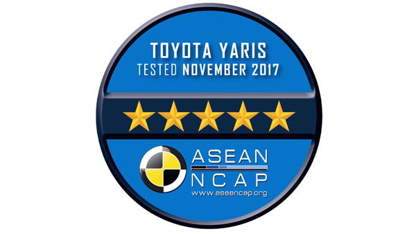 ಏಷಿಯನ್ ಎನ್‌ಸಿಎಪಿ ಕ್ರ್ಯಾಶ್ ಟೆಸ್ಟಿಂಗ್‌ನಲ್ಲಿ ಯಾರಿಸ್‌ಗೆ 5 ಸ್ಟಾರ್ ರೇಟಿಂಗ್