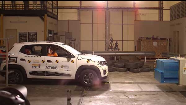 ಶೇಮ್ ಶೇಮ್; ಅಪಘಾತ ಪರೀಕ್ಷೆಯಲ್ಲಿ ರೆನಾಲ್ಟ್ ಕ್ವಿಡ್ ಸಾಧನೆ ದೊಡ್ಡ 'ಸೊನ್ನೆ'