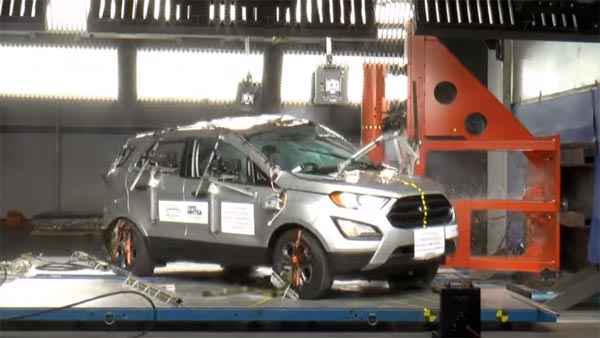 ಕ್ರ್ಯಾಶ್ ಟೆಸ್ಟಿಂಗ್‌ನಲ್ಲಿ 2018ರ ಫೋರ್ಡ್ ಇಕೋಸ್ಪೋರ್ಟ್ ಪಡೆದ ರೇಟಿಂಗ್ ಎಷ್ಟು?