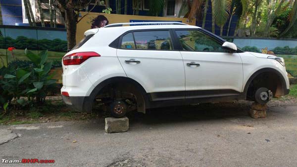 ಕಾರು ಮಾಲೀಕರೇ ಹುಷಾರ್- ವೀಲ್ಹ್‌ಗಳನ್ನು ಮಾತ್ರ ಕಳ್ಳತನ ಮಾಡ್ತಾರೆ ಈ ಖದೀಮರು... 