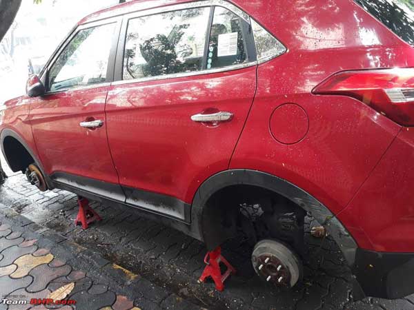 ಕಾರು ಮಾಲೀಕರೇ ಹುಷಾರ್- ವೀಲ್ಹ್‌ಗಳನ್ನು ಮಾತ್ರ ಕಳ್ಳತನ ಮಾಡ್ತಾರೆ ಈ ಖದೀಮರು... 