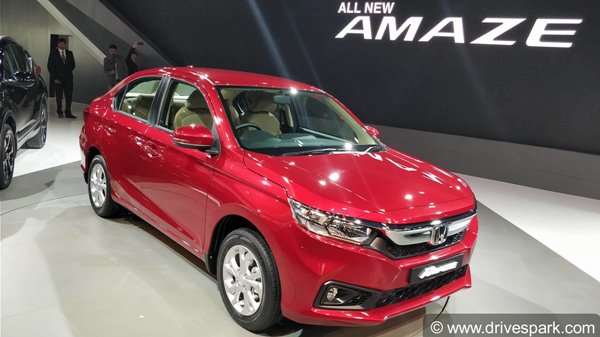 ಜುಲೈ ತಿಂಗಳಿನಲ್ಲಿ ಧಾಖಲೆಯ ಮಾರಾಟ ಕಂಡ ಹೋಂಡಾ ಅಮೇಜ್ ಕಾರು..