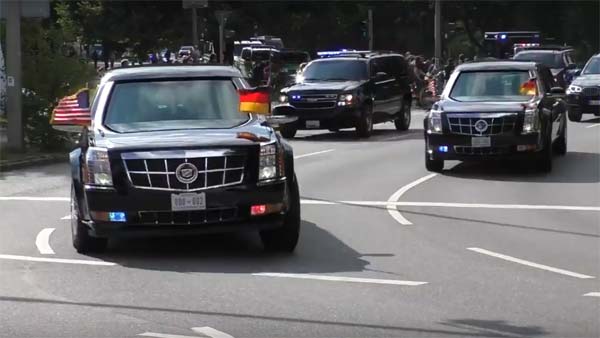 ವಿಶ್ವ ದೊಡ್ಡಣ್ಣ ಟ್ರಂಪ್‍‍ನ ಹೊಸ ಅಧಿಕೃತ ಕಾರು ಹೇಗಿದೆ ಗೊತ್ತಾ.?