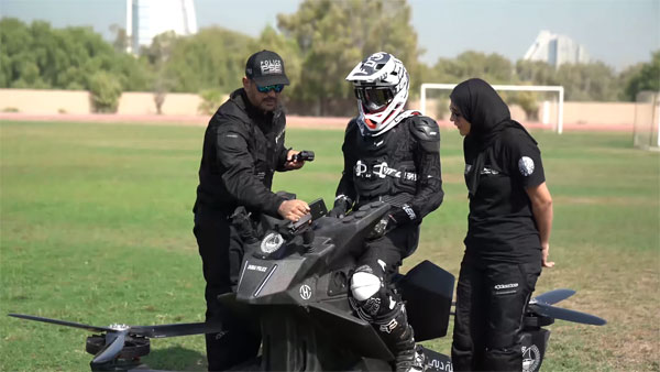 ಗಸ್ತು ನಿರ್ವಹಣೆಗಾಗಿ ಇನ್ಮುಂದೆ ಹಾರುವ ಬೈಕ್‌‌ಗಳ ಕಣ್ಗಾವಲು..! 