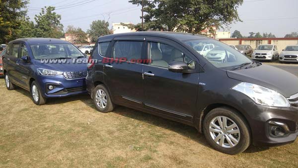 ಬಿಡುಗಡೆಗಾಗಿ ಡೀಲರ್ಸ್ ಯಾರ್ಡ್ ತಲುಪಿದ ಹೊಚ್ಚ ಹೊಸ ಎರ್ಟಿಗಾ ಕಾರು