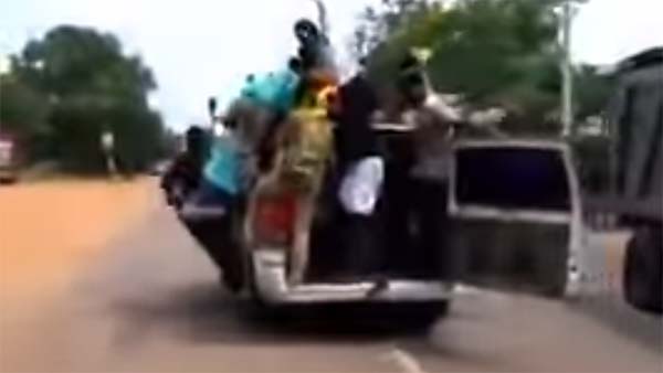 ಓವರ್‍‍ಲೋಡಿಂಗ್ ಆಗಿರುವ ಸ್ಕಾರ್ಪಿಯೋ ಕಾರನ್ನ ಈ ಚಾಲಕ ಹೇಗೆ ಓಡಿಸುತ್ತಿದ್ದಾನೆ ನೋಡಿ