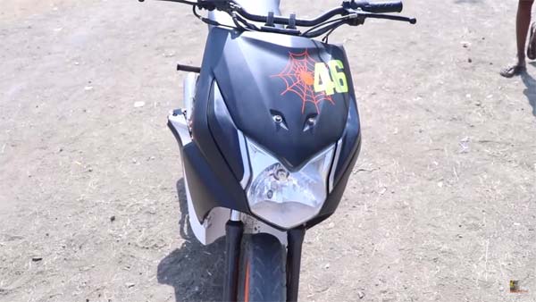 ಕೆಟಿಎಂ ಆರ್‍‍ಸಿ ಬೈಕಿನ ರೂಪದಲ್ಲಿ ಮಿಂಚಿದ ಹೋಂಡಾ ಡಿಯೋ..!