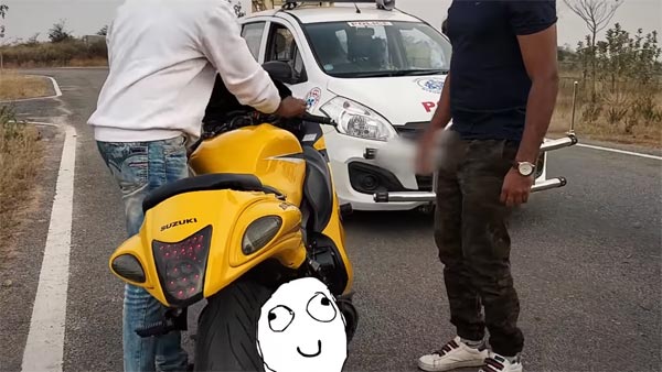 ಹಯಾಬುಸ ಬೈಕ್ ತಡೆಹಿಡಿದ ಮೈಸೂರು ಪೊಲೀಸರು ಮಾಡಿದ್ದೇನು ಗೊತ್ತಾ.?