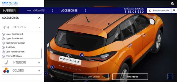ಟಾಟಾ ಹ್ಯಾರಿಯರ್ ಕಾರುನ್ನು ನಿಮ್ಮಇಷ್ಟದಂತೆ ಆನ್‌ಲೈನ್‌ನಲ್ಲೇ ಖರೀದಿಸಿ..!