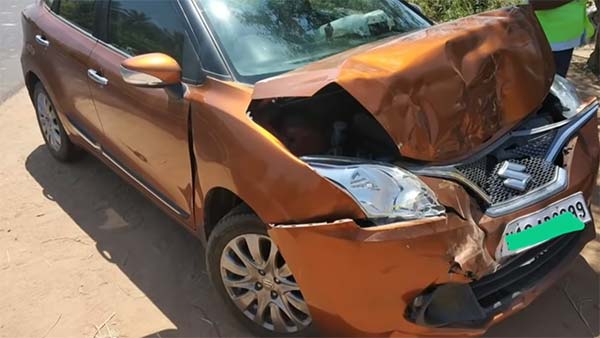 ಲೇನ್ ಚೇಂಜ್ ಮಾಡುತ್ತಿದ್ದ ಆಟೋಗೆ ಗುದ್ದಿದ ಬಲೆನೊ ಪರಿಸ್ಥಿತಿ ಏನು ಅಂತ ನೀವೇ ನೋಡಿ...