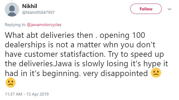 ಜಾವಾ ಬೈಕ್ ಖರೀದಿಗೆ ಬುಕ್ಕಿಂಗ್ ಮಾಡಿರುವ ಗ್ರಾಹಕರು ಇನ್ನು 8 ತಿಂಗಳು ಕಾಯಲೇಬೇಕು..!