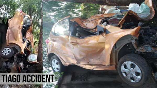 ಅಪಘಾತದ ಸಮಯದಲ್ಲಿ ಪ್ರಯಾಣಿಕರನ್ನು ಕಾಪಾಡಿದ ಟಾಟಾ ಟಿಯಾಗೊ - ಟಾಟಾ ಮೋಟಾರ್ಸ್ ಅನ್ನು ಹಾಡಿಹೊಗಳಿದ ಮಾಲೀಕ