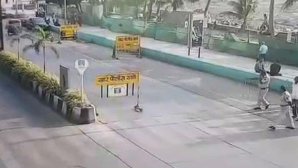 ವಾಹನ ತಪಾಸಣೆ ವೇಳೆ ಪೊಲೀಸ್ ಮೇಲೆಯೇ ಸ್ಕೂಟರ್ ಹರಿಸಿದ ಭೂಪ !!