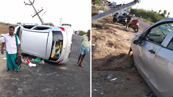 ಅಪಘಾತದಿಂದ ಪ್ರಯಾಣಿಕರನ್ನು ಕಾಪಾಡಿದ ಟಾಟಾ ಟಿಯಾಗೊ