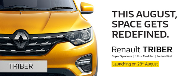ರೆನಾಲ್ಟ್ ಟ್ರೈಬರ್ ಎಂಪಿವಿ ಕಾರಿನ ಉತ್ಪಾದನೆ ಶುರು - ಆಗಸ್ಟ್ 17ರಿಂದ ಬುಕ್ಕಿಂಗ್ ಪ್ರಾರಂಭ