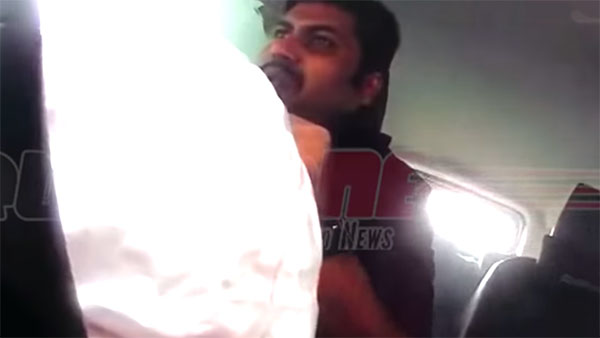 ಟ್ರಕ್ ಗುದ್ದಿದರೂ ಬಚಾವ್ ಆದ ಕಾರು ಚಾಲಕ..!