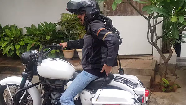 ಬೈಕ್ ಸವಾರಿ ವೇಳೆ ತಲೆಯನ್ನು ತಂಪಾಗಿಡಲಿದೆ ಈ ಎ‍‍ಸಿ ಹೆಲ್ಮೆಟ್