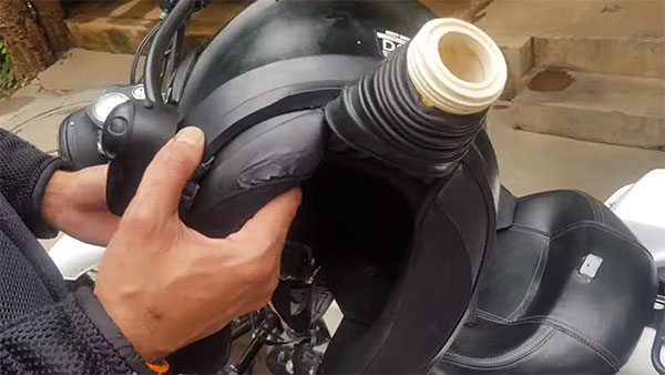 ಬೈಕ್ ಸವಾರಿ ವೇಳೆ ತಲೆಯನ್ನು ತಂಪಾಗಿಡಲಿದೆ ಈ ಎ‍‍ಸಿ ಹೆಲ್ಮೆಟ್