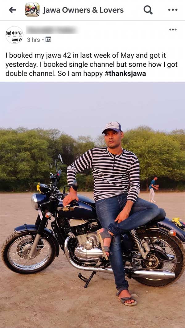 ಗ್ರಾಹಕನ ಬುಕ್ಕಿಂಗ್ ರದ್ದು ಪಡಿಸಿದ ಜಾವಾ..!