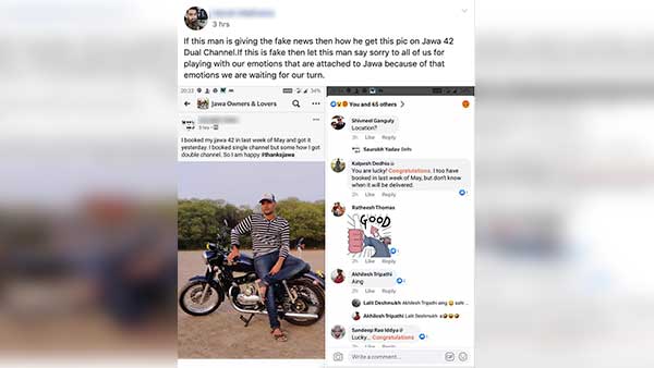 ಗ್ರಾಹಕನ ಬುಕ್ಕಿಂಗ್ ರದ್ದು ಪಡಿಸಿದ ಜಾವಾ..!