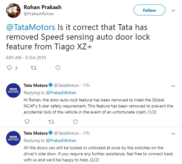 ಎಂಟ್ರಿ ಲೆವಲ್ ಕಾರುಗಳಲ್ಲೂ 5 ಸ್ಟಾರ್ ಸೆಫ್ಟಿ ರೇಟಿಂಗ್ ಗಿಟ್ಟಿಸಿಕೊಳ್ಳಲಿದೆ ಟಾಟಾ ಮೋಟಾರ್ಸ್