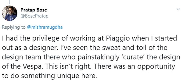 ಚೇತಕ್ ಸ್ಕೂಟರ್ ಟೀಕಿಸಿದ ಟಾಟಾ ಅಧಿಕಾರಿಗೆ ಟಾಂಗ್ ನೀಡಿದ ಬಜಾಜ್ ಮುಖ್ಯಸ್ಥ..!