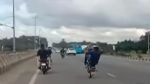 ಬೆಂಗಳೂರಿನಲ್ಲಿ ವ್ಹೀಲಿಂಗ್ ಮಾಡಿ ತಗ್ಲಾಕಿಕೊಂಡ ಪುಂಡರು