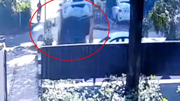 ಚಾಲಕನ ಆಚಾತುರ್ಯದಿಂದ ಮೇಲಕ್ಕೆ ಹಾರಿದ ಟೊಯೊಟಾ ಫಾರ್ಚೂನರ್