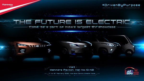 ಆಟೋ ಎಕ್ಸ್‌ಪೋ 2020: ಎಲೆಕ್ಟ್ರಿಕ್ ಕಾನ್ಸೆಪ್ಟ್ ಕಾರು ಪ್ರದರ್ಶಿಸಲಿದೆ ಮಹೀಂದ್ರಾ