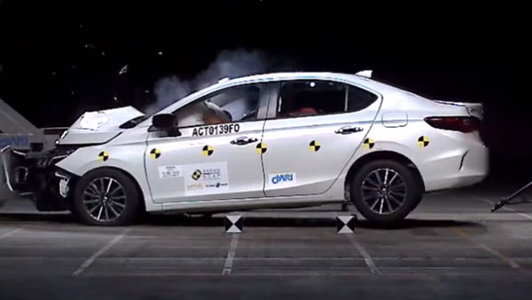 ಕ್ರಾಶ್ ಟೆಸ್ಟ್‌ನಲ್ಲಿ 5 ಸ್ಟಾರ್ ಪಡೆದ 2020ರ ಹೋಂಡಾ ಸಿಟಿ ಕಾರು