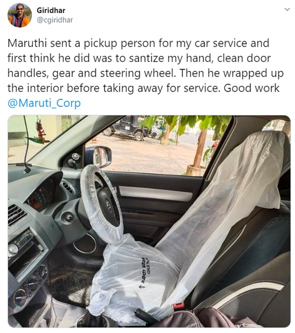 ಹೊಸ ಸುರಕ್ಷಾ ಮಾರ್ಗಸೂಚಿಯೆಂತೆ ಗ್ರಾಹಕ ಸೇವೆಗಳನ್ನು ಆರಂಭಿಸಿದ ಮಾರುತಿ