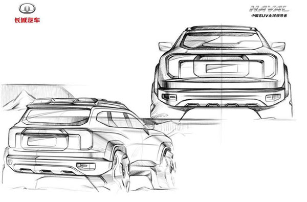 ಅನಾವರಣಗೊಂಡ ಹೊಸ ಹವಾಲ್ ಎಸ್‌ಯುವಿಯ ರೇಖಾಚಿತ್ರ