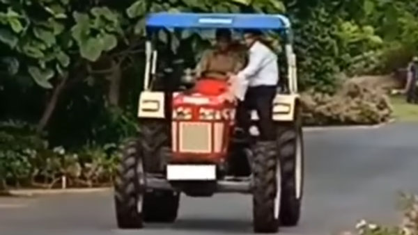 ಲಾಕ್‌ಡೌನ್ ಎಫೆಕ್ಟ್: ಹೊಸ ವಾಹನದಲ್ಲಿ ಕಾಣಿಸಿಕೊಂಡ ಎಂಎಸ್ ಧೋನಿ