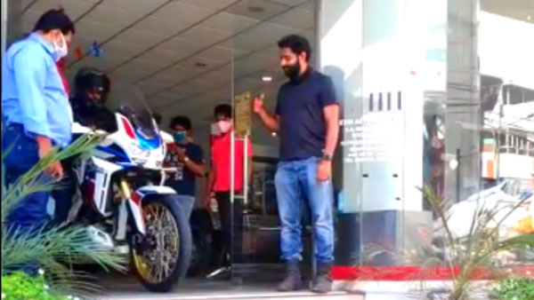 ಹೊಸ ಬೈಕ್ ಪಡೆದ ಖುಷಿಯಲ್ಲಿ ಎಡವಟ್ಟು ಮಾಡಿಕೊಂಡ ಬೈಕ್ ಸವಾರ