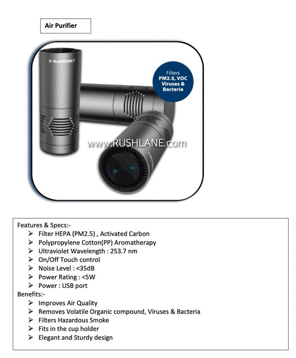 ವೈರಸ್ ಭೀತಿ: ವಿವಿಧ ಕಾರು ಮಾದರಿಗಳಿಗಾಗಿ ಟಾಟಾ ಸೇಫ್ಟಿ ಆಕ್ಸೆಸರಿಸ್ ಬಿಡುಗಡೆ