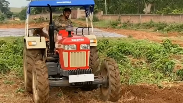 ಹೊಸ ಟ್ರಾಕ್ಟರ್ ನೊಂದಿಗೆ ವಿಭಿನ್ನವಾಗಿ ಕಾಣಿಸಿಕೊಂಡ ಟೀಂ ಇಂಡಿಯಾ ಮಾಜಿ ನಾಯಕ