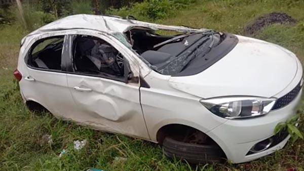 80 ಮೀಟರ್ ಮೇಲಿಂದ ನೆಲಕ್ಕುರುಳಿದರೂ ಬದುಕುಳಿದ ಟಾಟಾ ಟಿಯಾಗೋ ಪ್ರಯಾಣಿಕರು