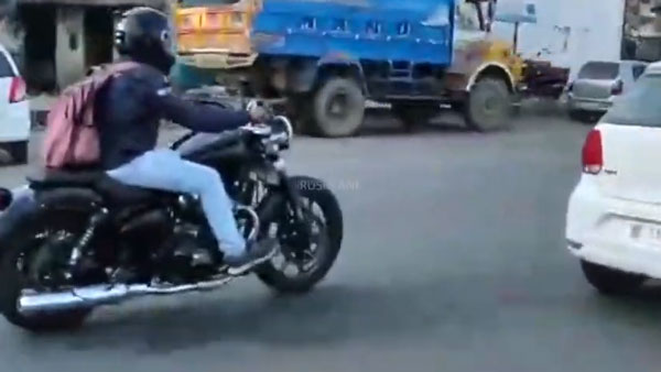 ಸ್ಪಾಟ್ ಟೆಸ್ಟ್​ನಲ್ಲಿ ಕಾಣಿಸಿಕೊಂಡ ಹೊಸ ರಾಯಲ್ ಎನ್‍ಫೀಲ್ಡ್ 650ಸಿಸಿ ಕ್ರೂಸರ್