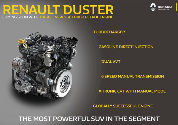 ಡಸ್ಟರ್ ಟರ್ಬೋ ಪೆಟ್ರೋಲ್ ಆವೃತ್ತಿಯ ಟೀಸರ್ ಬಿಡುಗಡೆಗೊಳಿಸಿದ ರೆನಾಲ್ಟ್