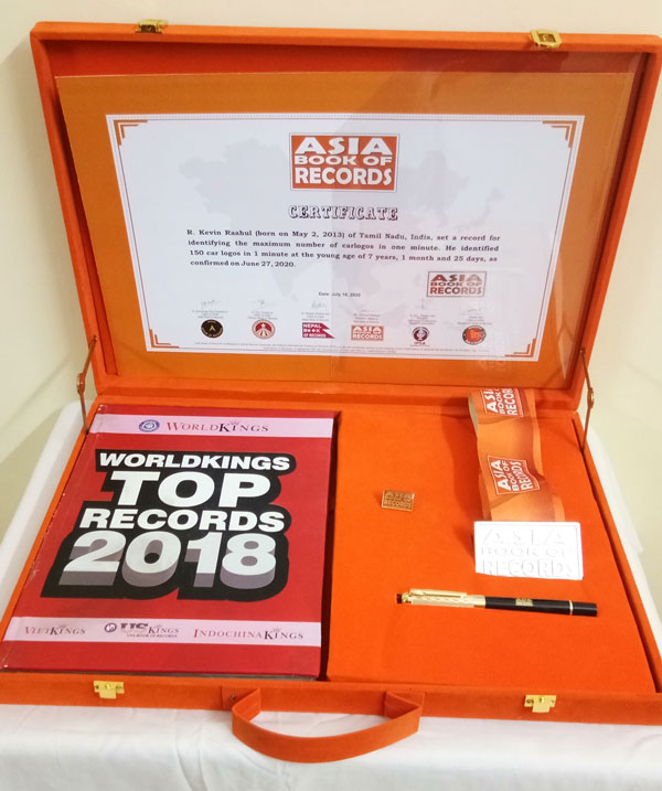 ಅಪರೂಪದ ವಿಶ್ವ ದಾಖಲೆ ನಿರ್ಮಿಸಿದ ಏಳು ವರ್ಷದ ಬಾಲಕ