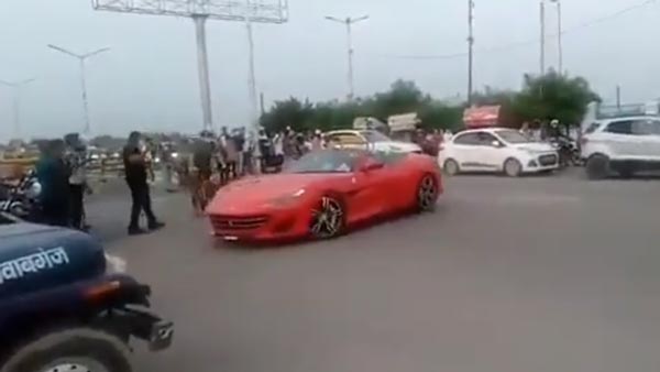 ಪೊಲೀಸರ ಮುಂದೆಯೇ ಸ್ಟಂಟ್ ಮಾಡಿದ ಸೂಪರ್ ಕಾರು ಮಾಲೀಕ ಕೊನೆಗೂ ಅಂದರ್