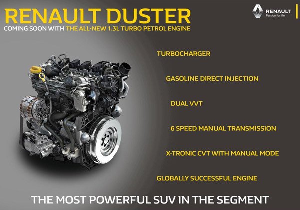 ಡಸ್ಟರ್ ಪೆಟ್ರೋಲ್ ಟರ್ಬೋ ವರ್ಷನ್ ಟೀಸರ್ ಬಿಡುಗಡೆ ಮಾಡಿದ ರೆನಾಲ್ಟ್