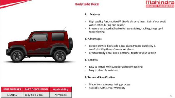 ಮಹೀಂದ್ರಾ ನ್ಯೂ ಜನರೇಷನ್ ಥಾರ್ ಕಾರಿನ ಕೈಪಿಡಿ ಸೋರಿಕೆ